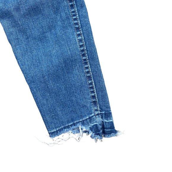 Madewell Women's 10" High-Rise Drop Step Hem Edition Distressed Skinny Jeans-25 - Picture 6 of 15